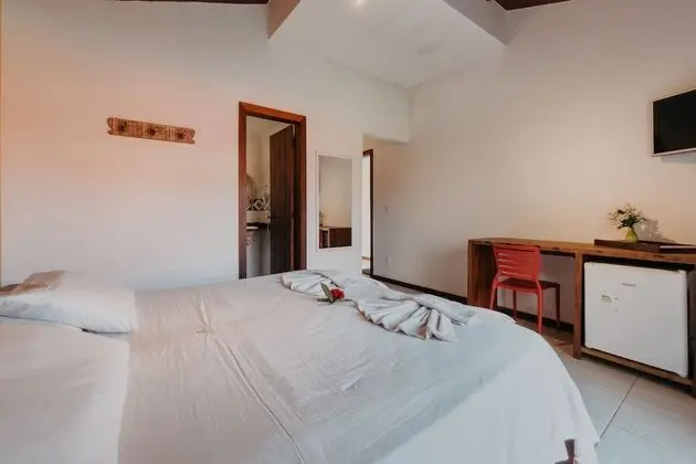 Suite  vista para a piscina