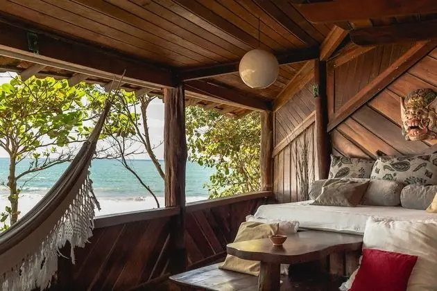Suíte deluxe com vista privilegiada para o mar e varanda, 2 hospedes