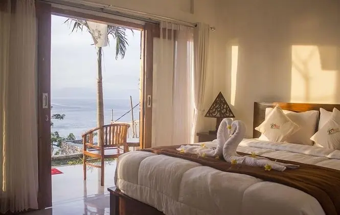 Deluxe Bungalov, 1 Büyük (Queen) Boy Yatak, Deniz Manzaralı