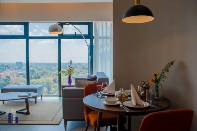 Luxury Apart Daire, 2 Yatak Odası, Şehir Manzaralı (Corner Unit)