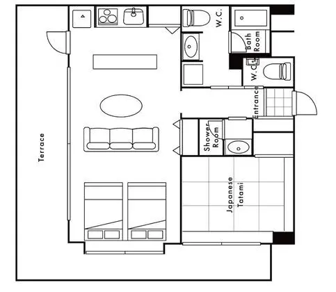 Premium Daire, Birden Çok Yatak, Sigara İçilmez, Mutfak