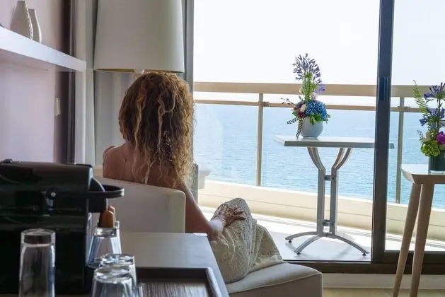 Deluxe Oda, 1 En Büyük (King) Boy Yatak, Teras, Deniz Manzaralı