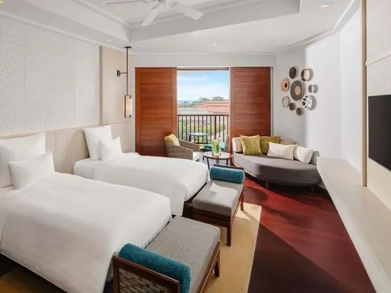 Deluxe Oda, Kısmi Deniz Manzarası (2 Single Beds)