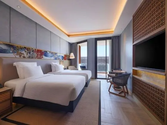 Deluxe Oda, 2 Tek Kişilik Yatak, Balkon, Bahçeli
