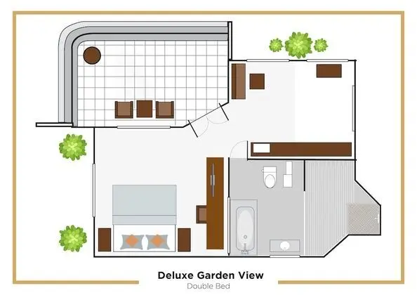 Deluxe Oda, Bahçe Manzaralı