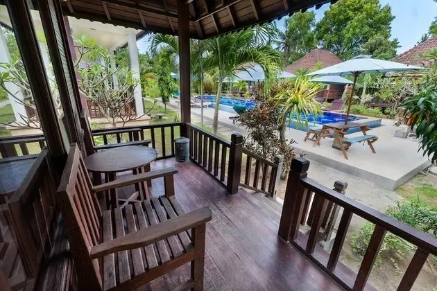 Bungalov, 1 Çift Kişilik Yatak, Havuz Manzaralı