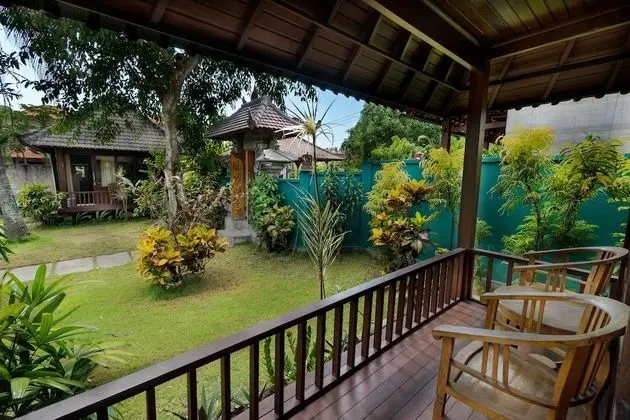 Bungalov, 2 Tek Kişilik Yatak, Bahçe Manzaralı