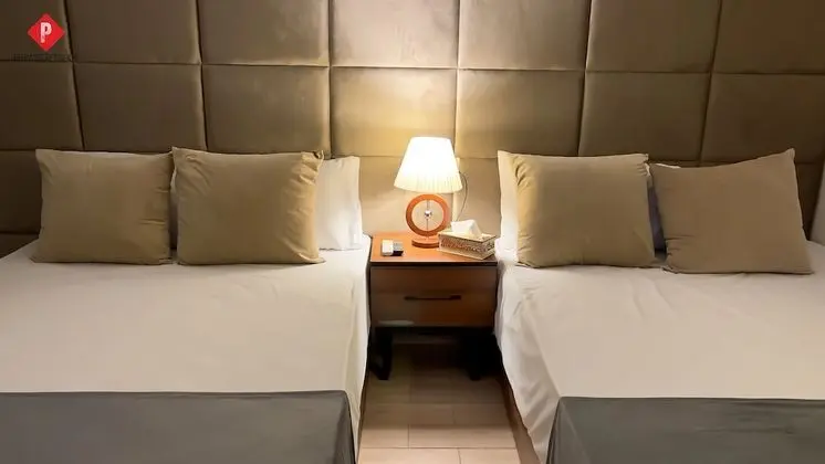 Double pyramids view room
