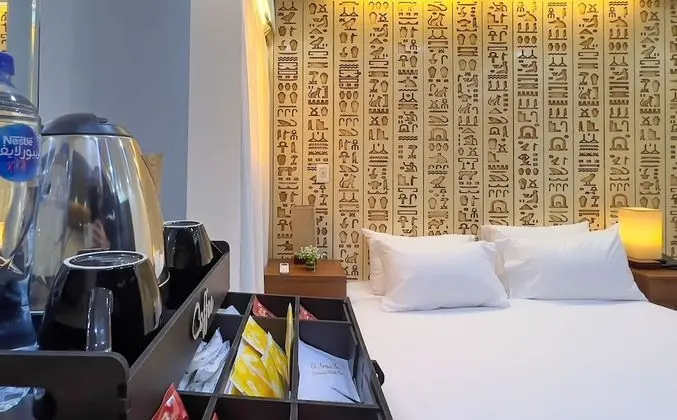 Double pyramids view room
