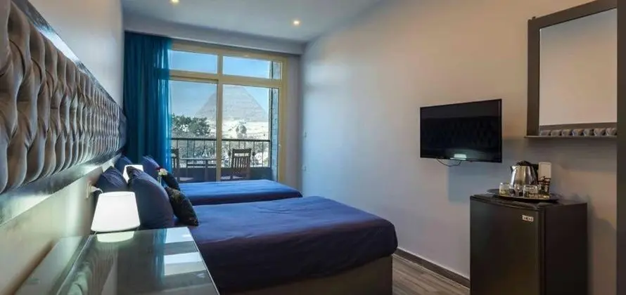 Panoramic Tek Büyük veya İki Ayrı Yataklı Oda, 2 Tek Kişilik Yatak, Balkon