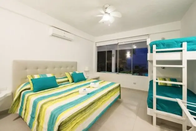 Family Apart Daire, 3 Yatak Odası, Sigara İçilmez, Plaj Manzaralı (1)