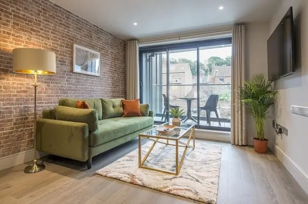 City Apart Daire, Banyolu/Duşlu, Şehir Manzaralı (Apt 3 - Minster view)