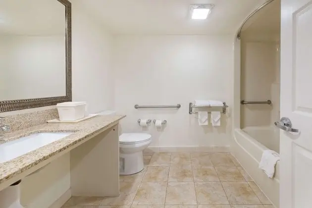 1 King Bed, Non-Smoking, Exterior Corridor, Accessible Room, Bathtub