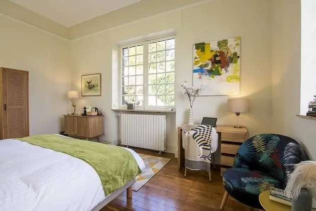 Comfort Tek Büyük veya İki Ayrı Yataklı Oda, Özel Banyo, Bahçe Manzaralı (Chambre 1)