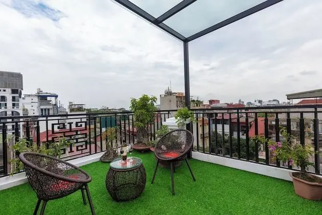 Premium Tek Büyük Yataklı Oda, 1 Yatak Odası, Veranda, Şehir Manzaralı