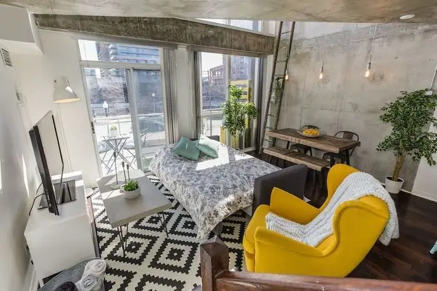 Luxury Çatı Katı (Loft), 1 Yatak Odası, Balkon