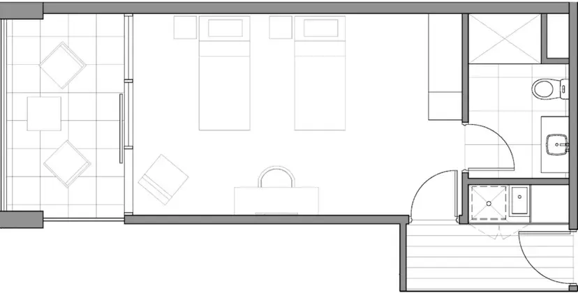 Oda, Balkon (Hotel)