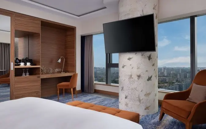 Junior Tek Büyük Yataklı Oda, Şehir Manzaralı (Lounge Access)