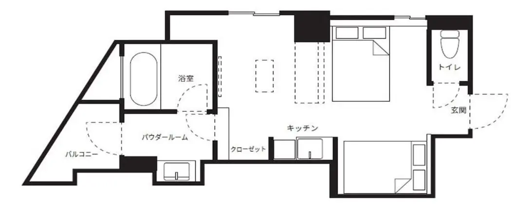 Superior Apart Daire, 2 Büyük (Queen) Boy Yatak, Sigara İçilmez (Top Floor, Bath with a view/35m2)