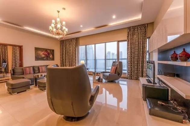 Panoramic Çatı Katı Süiti (Penthouse), 4 Yatak Odası (Panoramic Burj Khalifa/Fountain View)