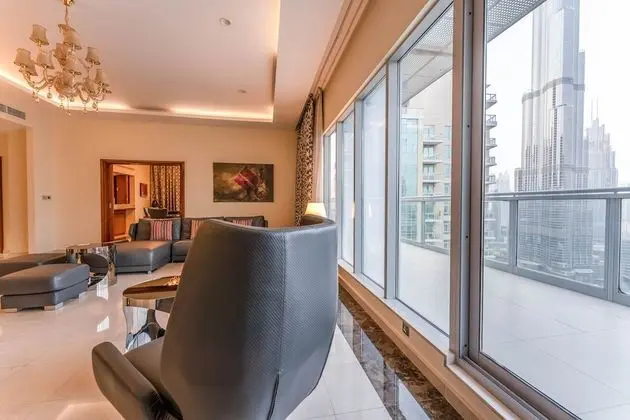 Panoramic Çatı Katı Süiti (Penthouse), 4 Yatak Odası (Panoramic Burj Khalifa/Fountain View)