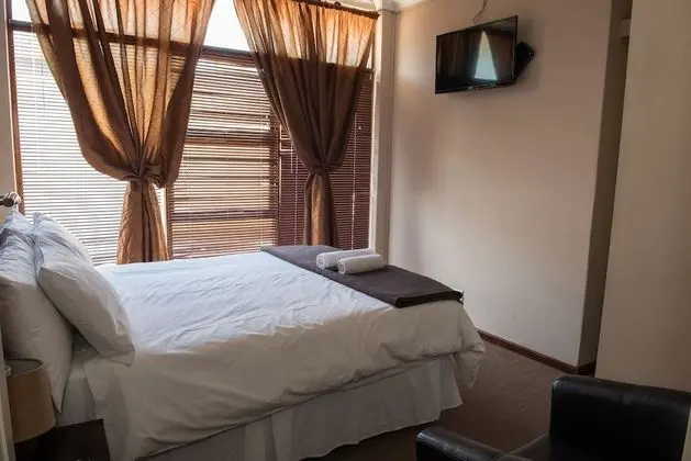Double bed with shower