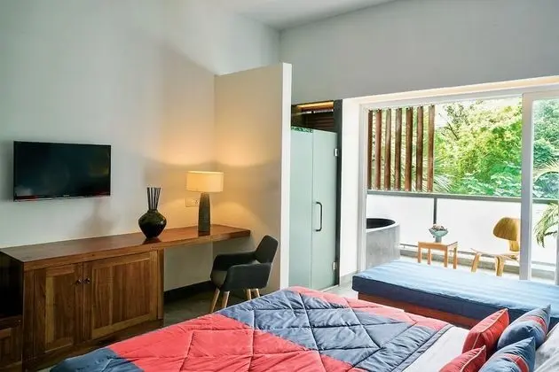 Deluxe Tek Büyük Yataklı Oda, Havuz Manzaralı