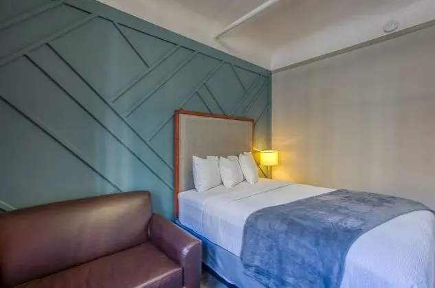 1 Queen Bed with Sofa Bed, Shared Bathroom