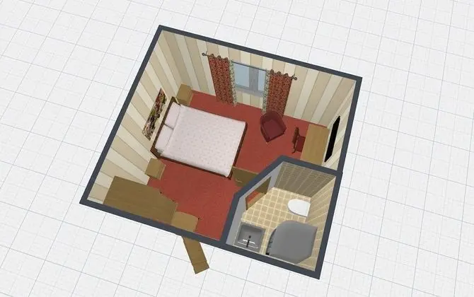 Standard Tek Büyük Yataklı Oda, 1 Çift Kişilik Yatak