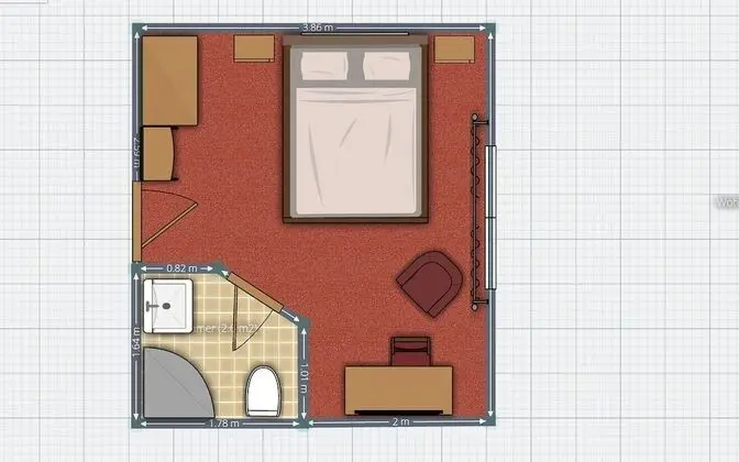 Standard Tek Büyük Yataklı Oda, 1 Çift Kişilik Yatak