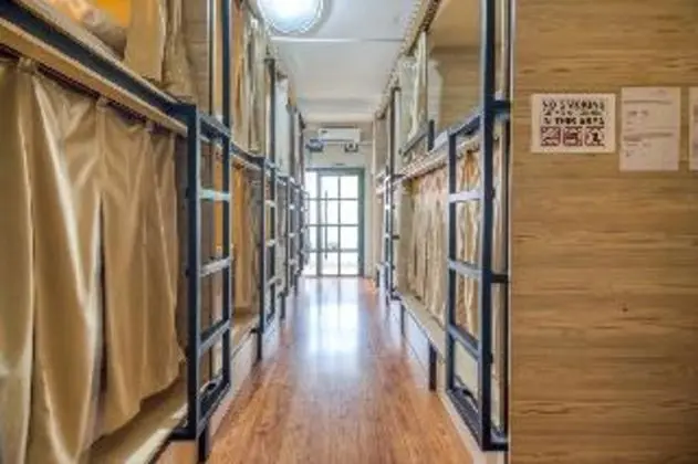Bed in dormitory