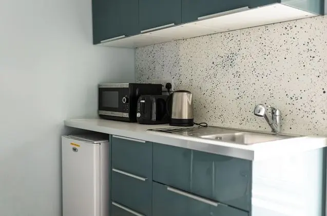 Tek Büyük Yataklı Oda, 1 Çift Kişilik Yatak, Ortak Banyo (Aqua)