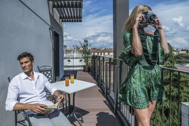 Deluxe Oda, 1 Büyük (Queen) Boy Yatak, Balkon, Şehir Manzaralı