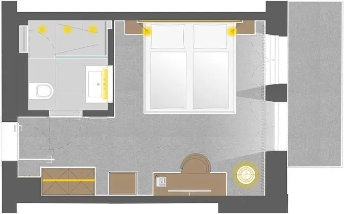 Superior Tek Büyük Yataklı Oda, Balkon, Dağ Manzaralı