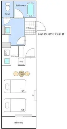 Oda, Sigara İçilmez (Semi Double Bed Type C)