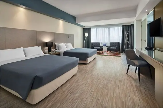 Deluxe Dört Kişilik Oda, 2 Büyük (Queen) Boy Yatak, Sigara İçilmez, Şehir Manzaralı
