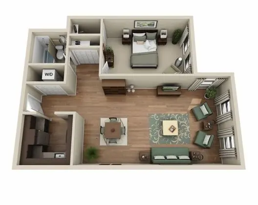 Premier Apart Daire, 1 En Büyük (King) Boy Yatak