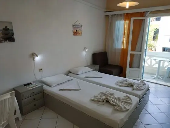 Deluxe Stüdyo, 2 Tek Kişilik Yatak, Balkon