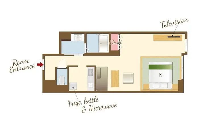 Deluxe Tek Büyük Yataklı Oda (Opening Plan)