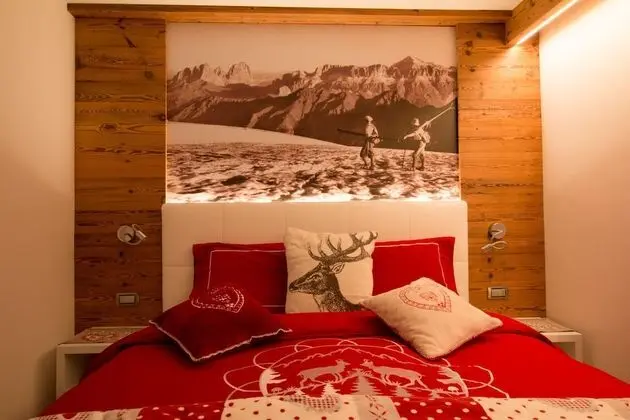 Apart Daire, 1 Yatak Odası, Balkon, Dağ Manzaralı (Vajolet)