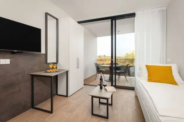 Stüdyo, 1 Çift Kişilik Yatak ve Çekyat, Balkon