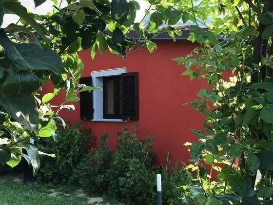 Dört Kişilik Oda, 2 Yatak Odası, Bahçe Manzaralı (Casetta Rossa)(External Kitchen)