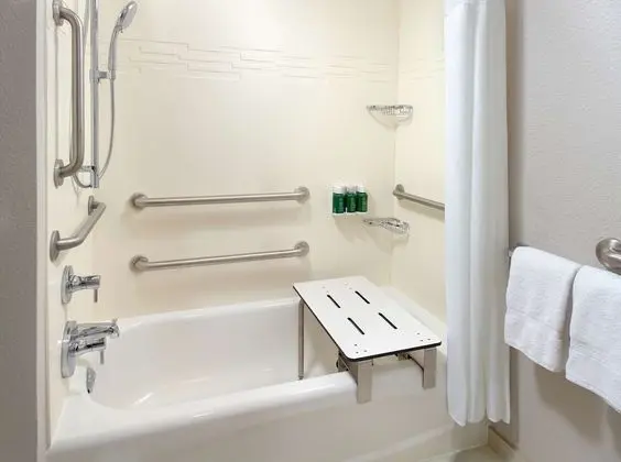 Oda, 1 Büyük (Queen) Boy Yatak ve Çekyat, Engellilere Uygun (Mobility Tub One Bedroom)
