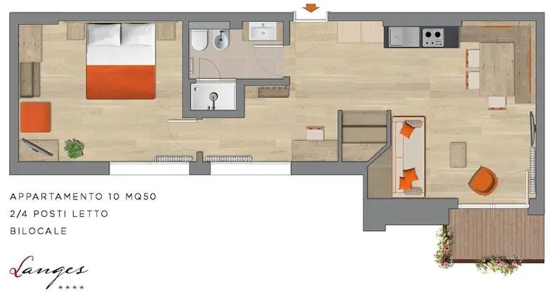 Standard Apart Daire, 1 Yatak Odası