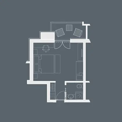 Comfort Üç Kişilik Oda, 1 Yatak Odası, Balkon