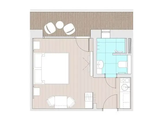 Standard Stüdyo, Balkon, Göl Manzaralı