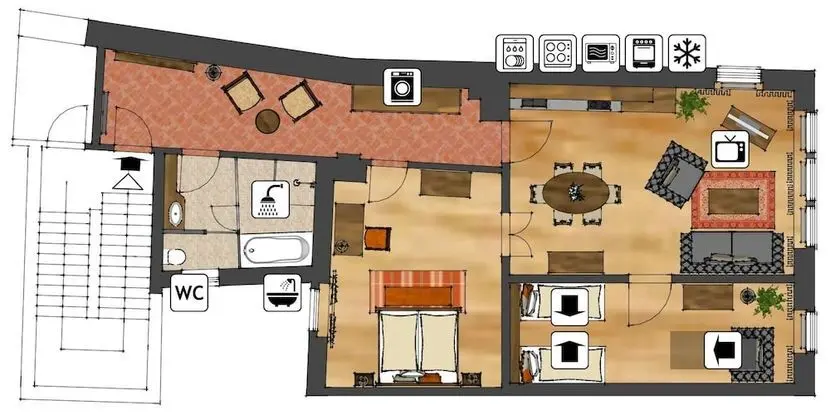 Deluxe Süit, 2 Yatak Odası