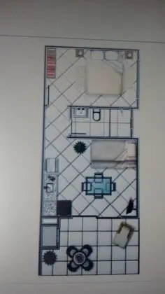 Apartamento, 1 quarto -Térreo (N1) Ar Condicionado, churrasqueira