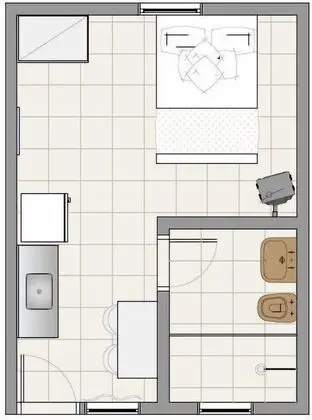 Economy Tek Büyük veya İki Ayrı Yataklı Oda, Buzdolabı ve Mikrodalga