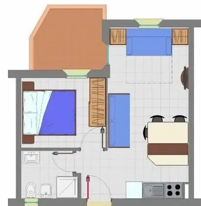 Apart Daire, 1 Yatak Odası
